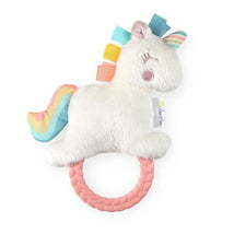 Itzy Ritzy Rattle Pal Plush With Teether Unicorn Image 1