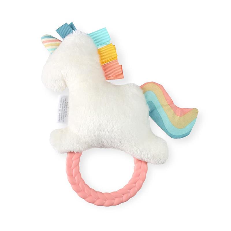 Itzy Ritzy Rattle Pal Plush With Teether Unicorn Image 2