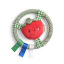 Itzy Ritzy Ring Pal Teething Ring with Plush Tomato Image 1