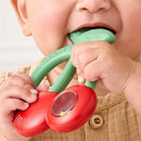 Itzy Ritzy Shake Silicone Teether with Rattle - Cherries Image 3