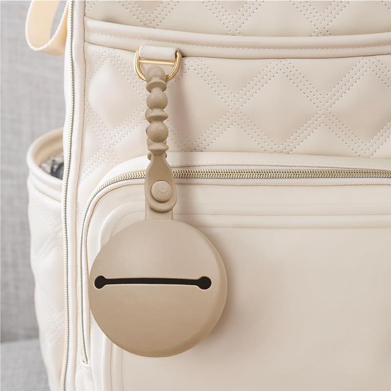 Itzy Ritzy - Silicone Pacifier Case, Toast Image 5