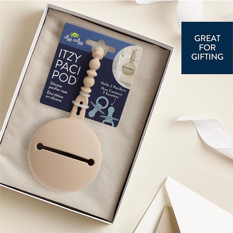 Itzy Ritzy - Silicone Pacifier Case, Toast Image 6