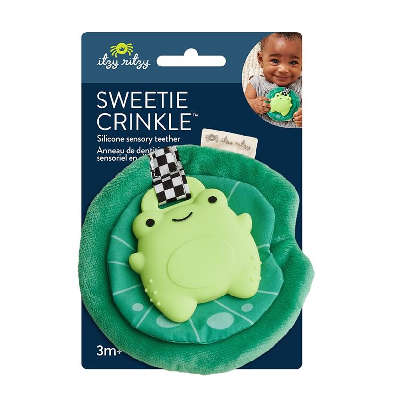 Itzy Ritzy - Silicone Sensory Teether, Frog Image 4