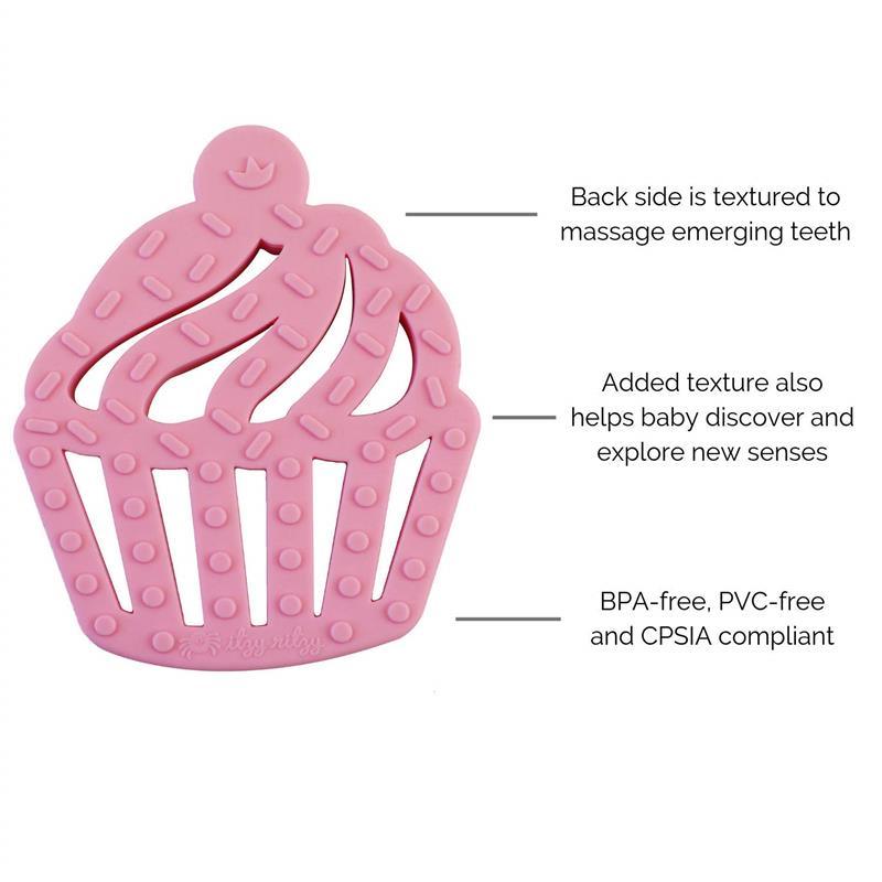 Itzy Ritzy - Silicone Teether, Cupcake Image 3