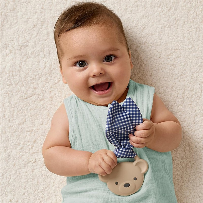 Itzy Ritzy Silicone Teether with Crinkle Tie - Bear Image 2