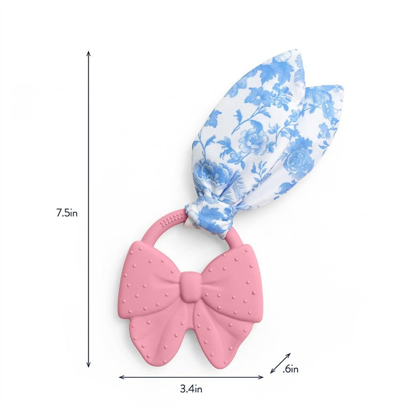 Itzy Ritzy Silicone Teether with Crinkle Tie - Bow Image 7