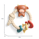 Itzy Ritzy - Silicone Teether with Rattle, Highland Cow Image 5