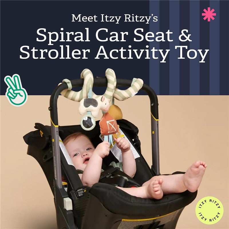 Itzy Ritzy Spiral™ Car Seat Activity Toy - Farm Image 3