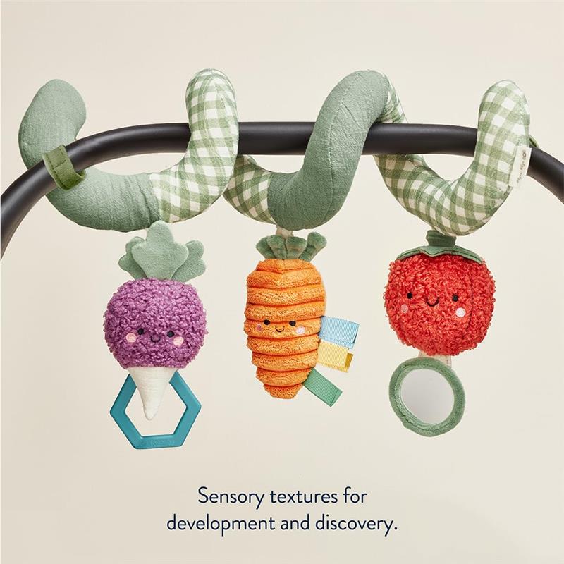 Itzy Ritzy - Spiral Car Seat & Stroller Activity Toy Veggie Image 2