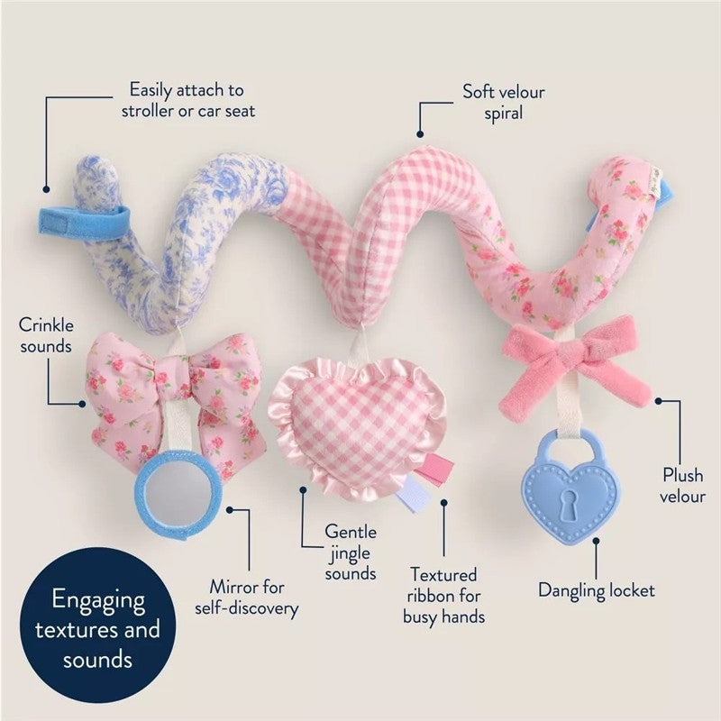 Itzy Ritzy Spiral™ Car Seat Activity Toy - Coquette Image 5