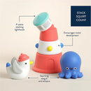 Itzy Ritzy - Stack & Squirt Bath Toy Set Nautical Image 4