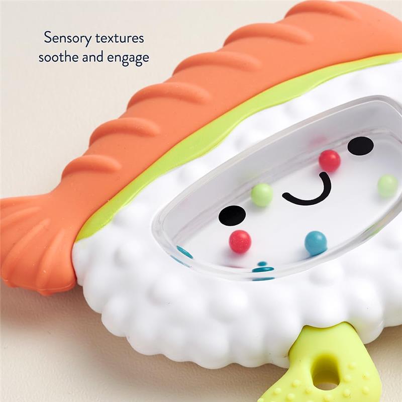 Itzy Ritzy - Sweetie Shake Plus™ Teething + Rattle Toy, Sushi Image 4