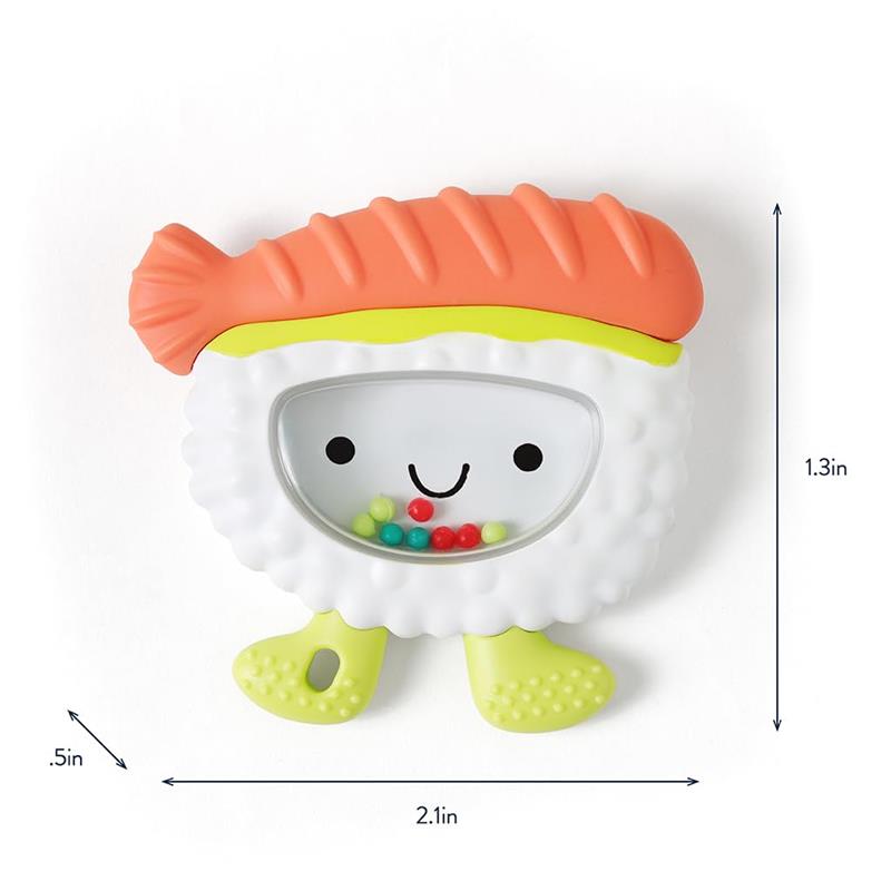 Itzy Ritzy - Sweetie Shake Plus™ Teething + Rattle Toy, Sushi Image 7