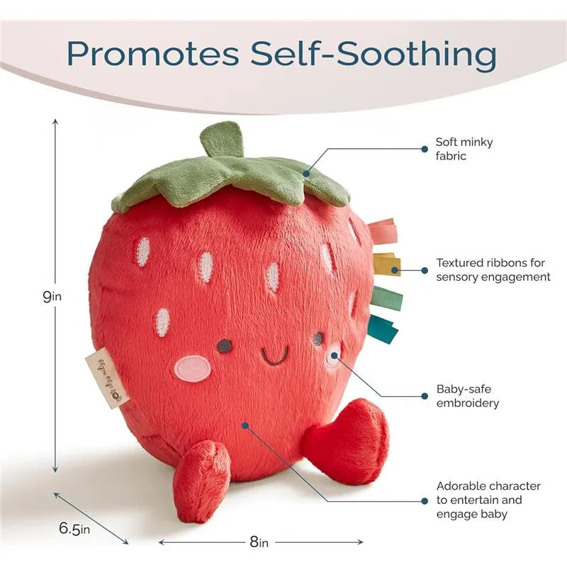 Itzy Ritzy - Sweetie Snuggles Plush, Strawberry Image 5