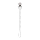 Itzy Ritzy - Sweetie Strap™ Silicone One-Piece Pacifier Clip, White Image 1