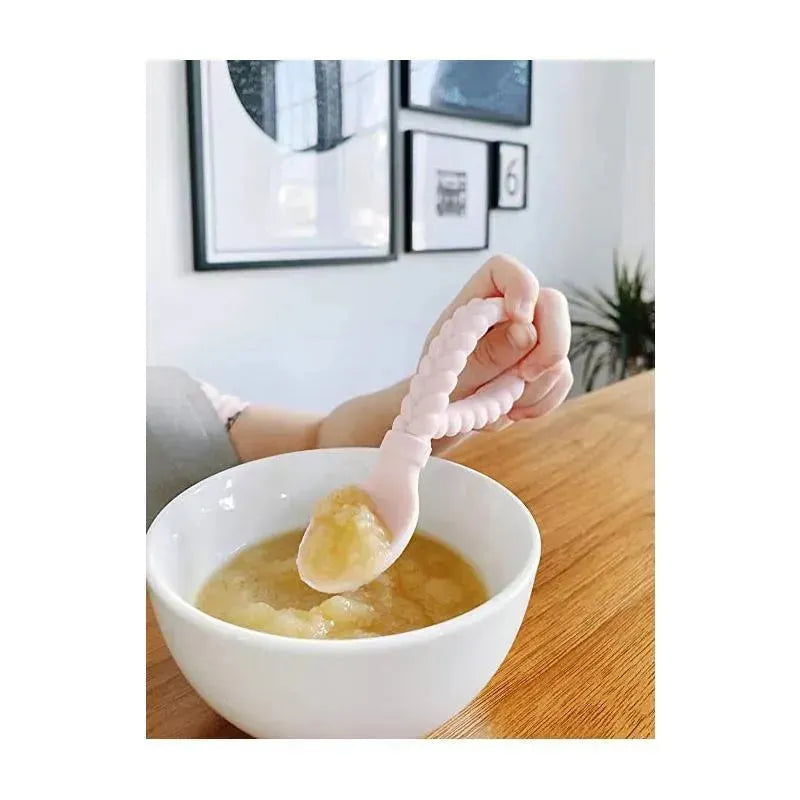 Itzy Ritzy Sweetir Spoons Sliicone Baby Utensild Set Pink Image 3