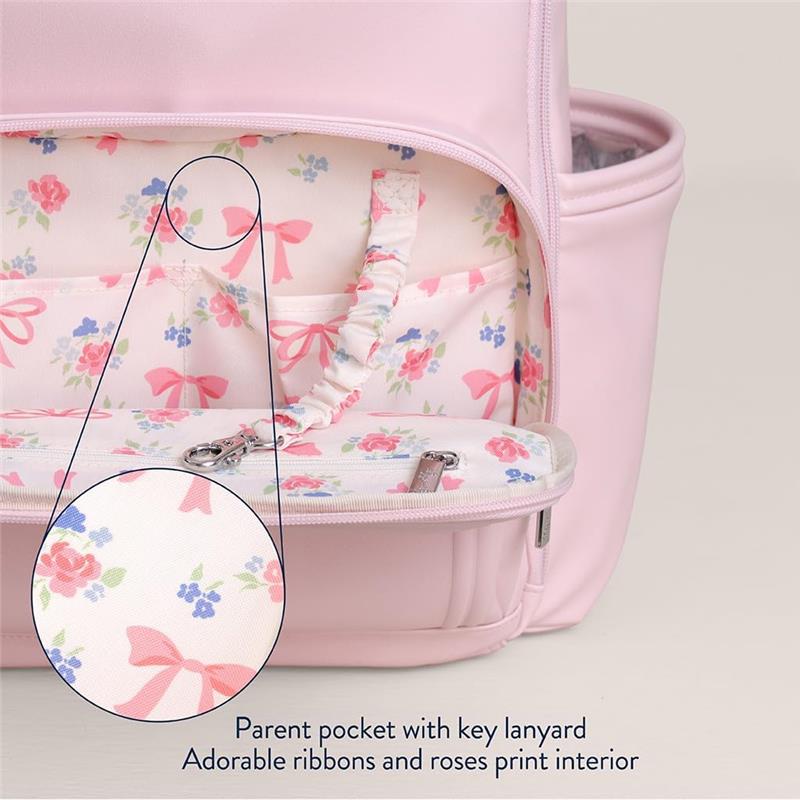 Itzy Ritzy - Teddy Roses Boss Plus Backpack Diaper Bag, Ribbons & Bows Image 9