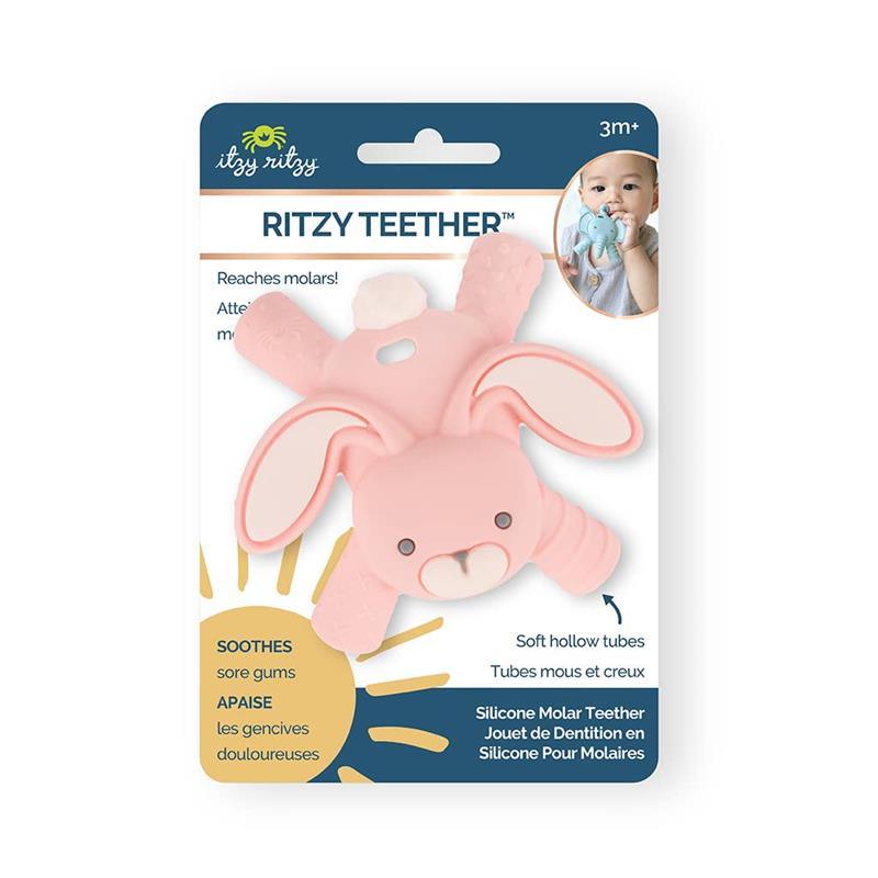 Itzy Ritzy - Teether™ Baby Molar Teether, Bunny Image 4