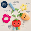Itzy Ritzy - Teething Activity Toy Veggie Image 3
