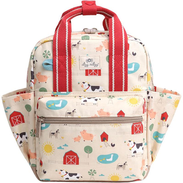 Itzy Ritzy Toddler Backpack Daycare Bag, Farm Friends