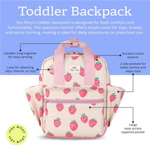 Itzy Ritzy Toddler Backpack Strawberry Image 2