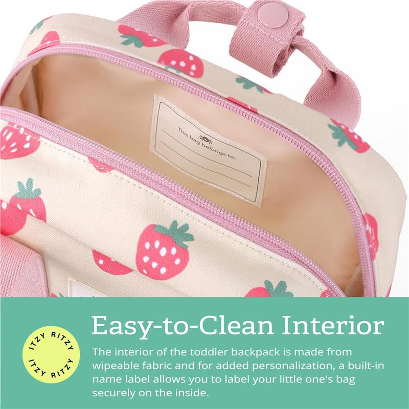 itzy ritzy.mini.vs bodomint backpack Itzy Ritzy Bitzy Toddler Backpack Strawberries & Cream