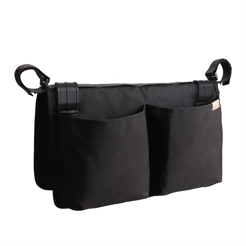 Itzy Ritzy Travel Organizer with 3 Pockets & 4 Toy Loops - Black Image 2