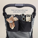 Itzy Ritzy Travel Organizer with 3 Pockets & 4 Toy Loops - Black Image 4