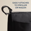 Itzy Ritzy Travel Organizer with 3 Pockets & 4 Toy Loops - Black Image 5