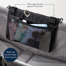 Itzy Ritzy Travel Organizer with 3 Pockets & 4 Toy Loops - Black Image 7
