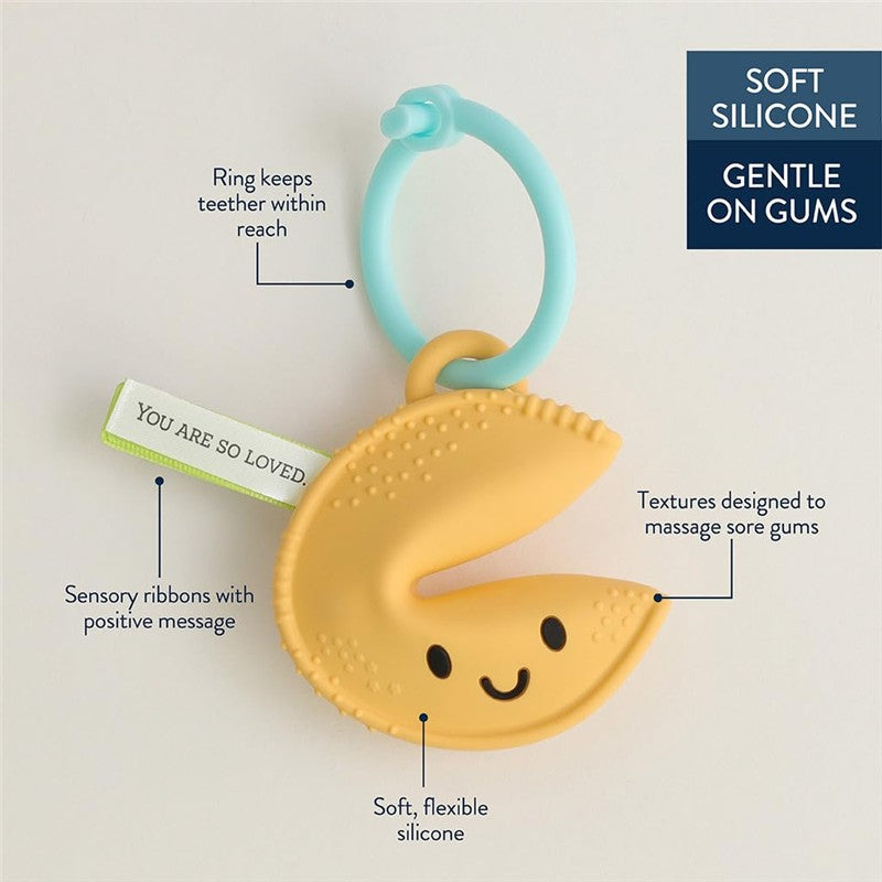 Itzy Ritzy Treat Soft Silicone Teether - Fortune Cookie Image 4