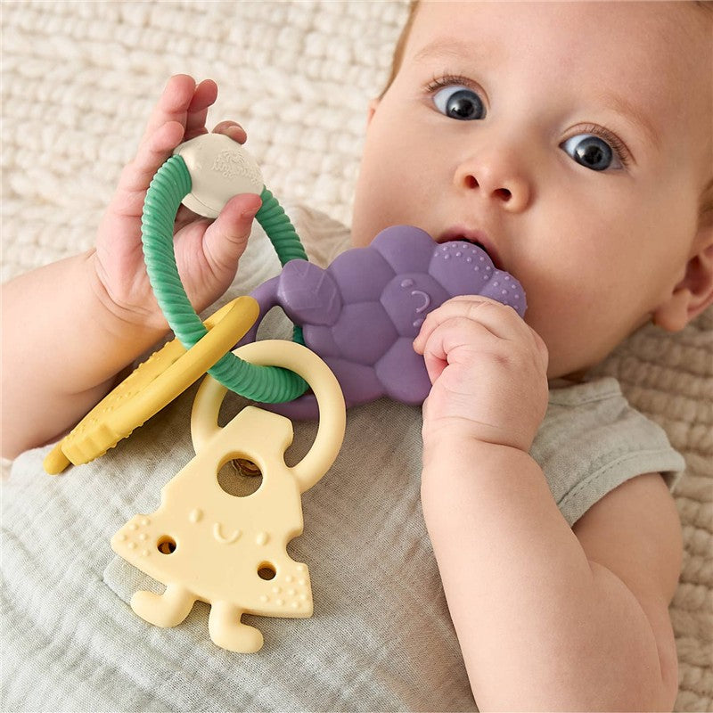 Itzy Ritzy Trio Multi-Textured Silicone Teether - Charcuterie Image 2