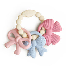 Itzy Ritzy Trio™ Multi-Textured Silicone Teether Bows Image 1
