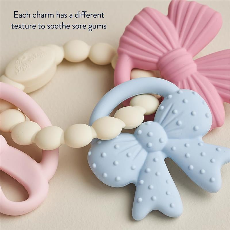 Itzy Ritzy Trio™ Multi-Textured Silicone Teether Bows Image 5