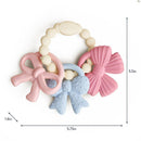 Itzy Ritzy Trio™ Multi-Textured Silicone Teether Bows Image 7