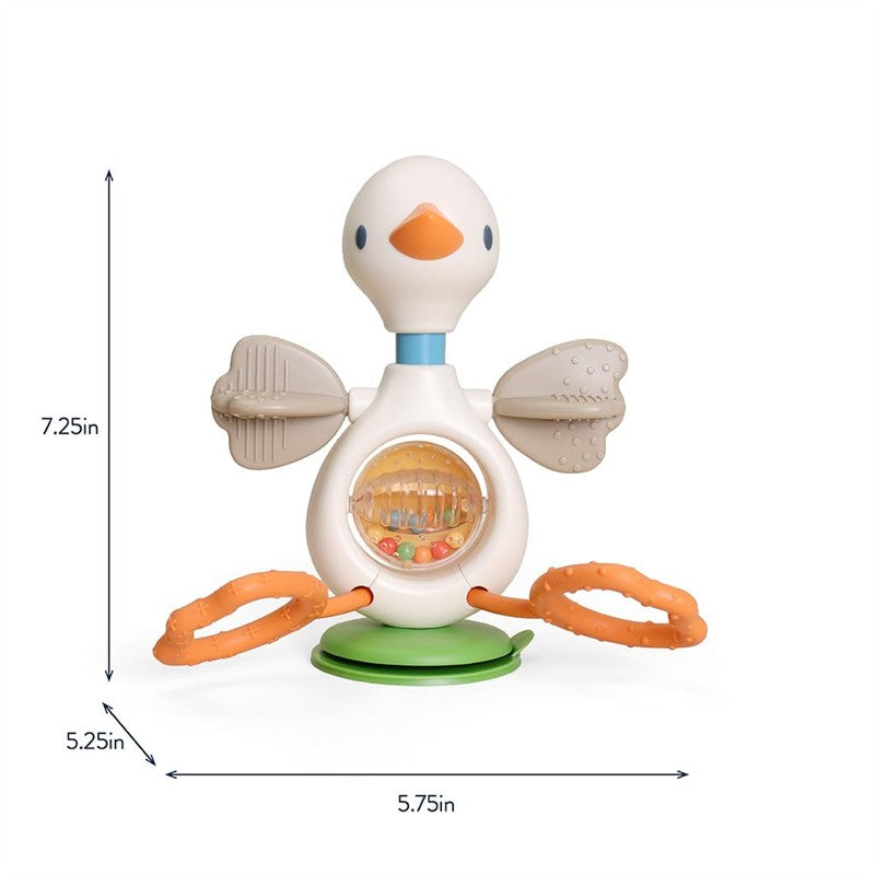 Itzy Ritzy Twist & Bop High Chair Sensory Activity Toy - Goose Image 7
