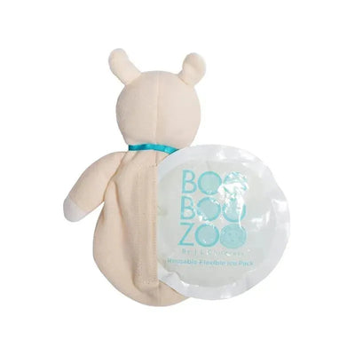 Reusable ice pack in the shape of a llama, featuring a soft plush exterior and a flexible gel pack for comfort.