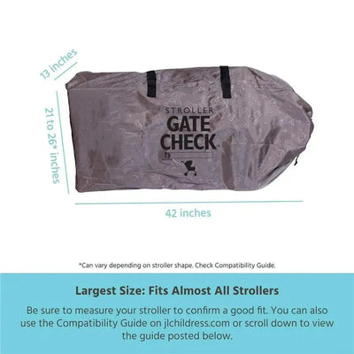 J.L. Childress - DELUXE Gate Check Bag for Strollers, Stroller Bag for Airplane Image 2