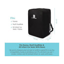 J.L. Childress - Elite Travel Bag For Doona, Padded, Black Image 2
