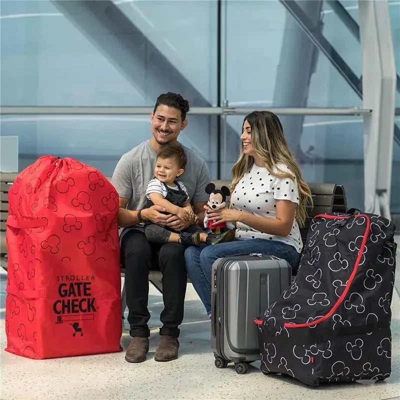 gate check car seat and stroller J.L. Childress - Gate Check Bag For Single & Double Strollers, Mickey Red