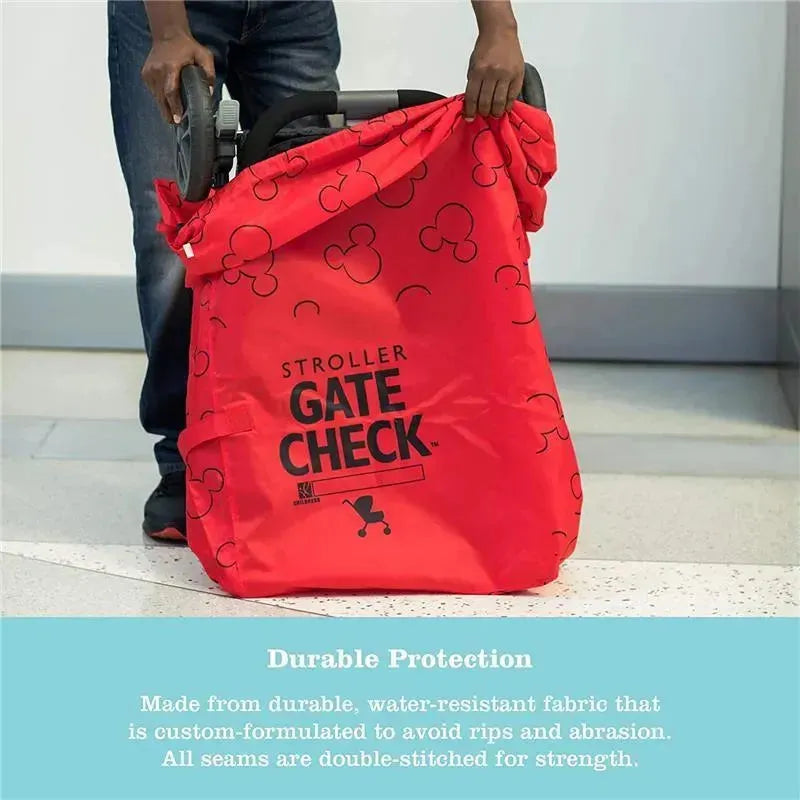 can double stroller be gate checked J.L. Childress - Gate Check Bag For Single & Double Strollers, Mickey Red