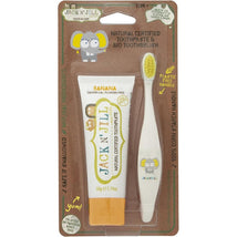 Jack N' Jill Tooth Buddy Pack - Banana + Kids Toothbrush Ellie Image 1