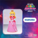 Princess Peach action figure from Jakks 5In Figures Wave 2, wearing a pink dress and holding an umbrella.