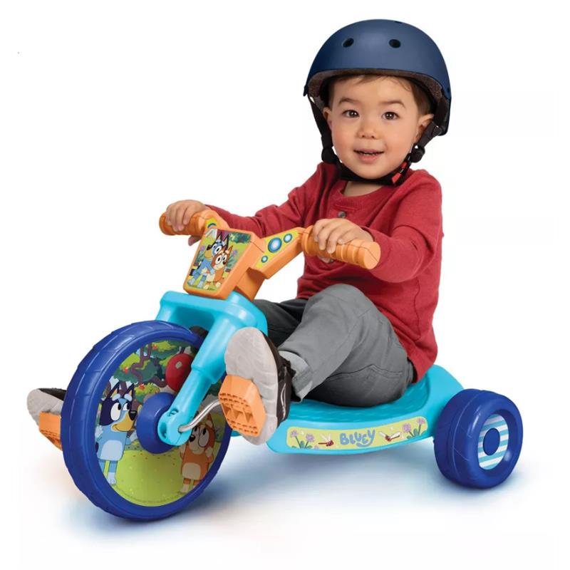 Jakks Bluey 10 Fly Wheel Kids' Tricycle with Electronic Sound Image 2
