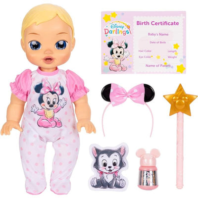 Jakks Disney Darlings 13-Inch Interactive Baby Doll, Blonde Hair Image 1