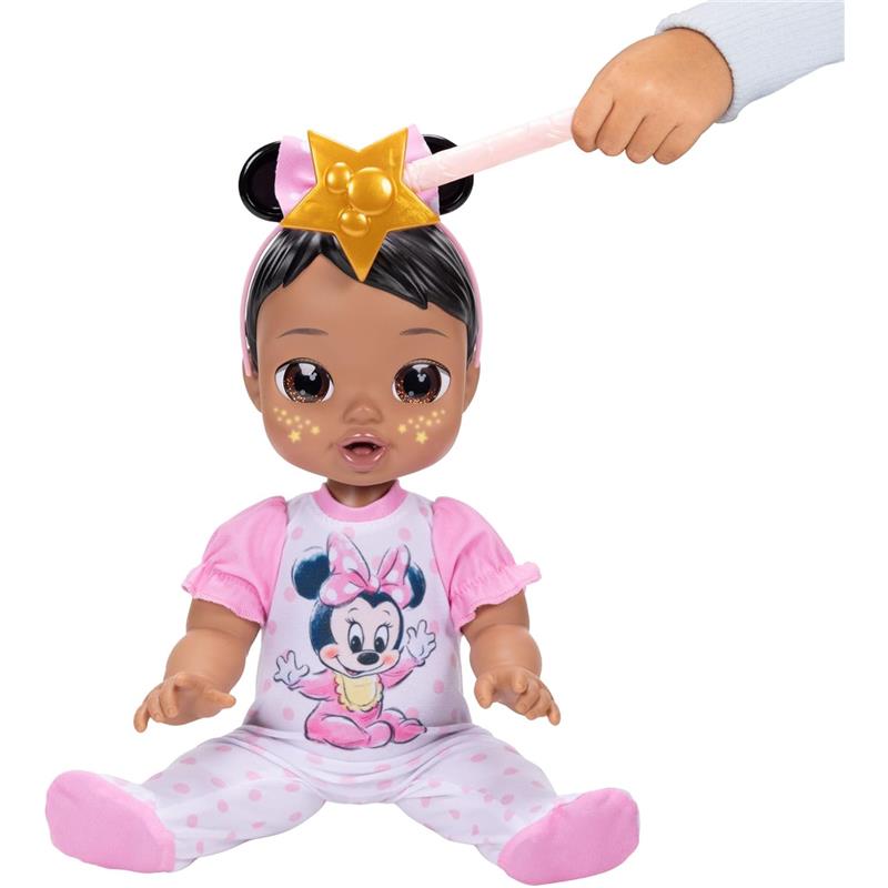 Jakks Disney Darlings 13-Inch Interactive Baby Doll, Brown Hair Image 3