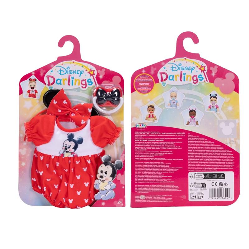 Jakks Disney Darlings Mickey Baby Doll Clothing Set Image 7