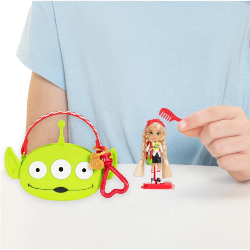Jakks - Disney Ily Tote-ILY-Teenies 2.25 inch Tall Aliens/Toy Story Inspired Doll with Matching Purse Image 3