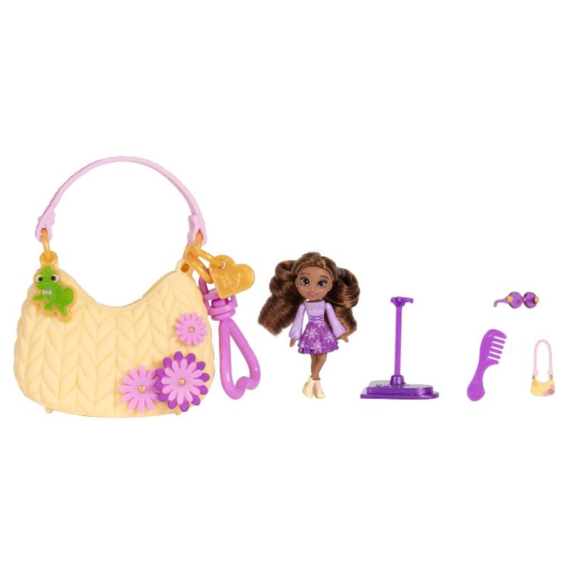 Jakks - Disney Ily Tote-ILY-Teenies 2.25 inch Tall Rapunzel Inspired Doll with Matching Purse Image 3