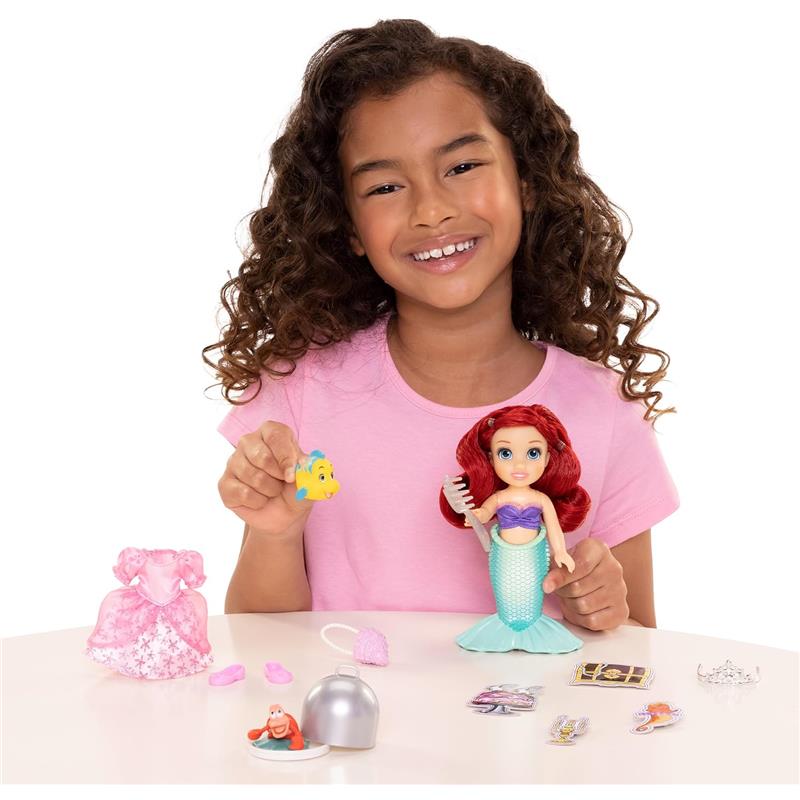 Jakks Disney Petite Dolls With Extra Fashion, Ariel (With Acessories) Image 4